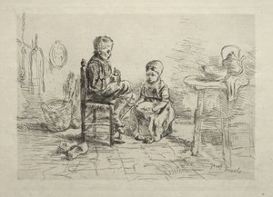 Peeling Potatoes by Ignace Henri Jean Fantin Latour