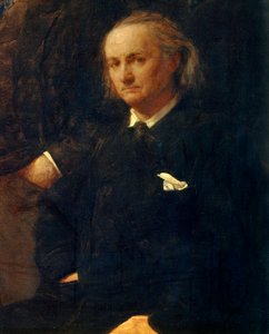 Portrait of Charles Baudelaire (Detail) by Ignace Henri Jean Fantin Latour
