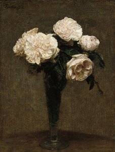 Roses in a Vase by Henri Fantin Latour