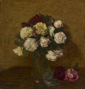 Roses in a Vase, 1878 by Ignace Henri Jean Fantin Latour
