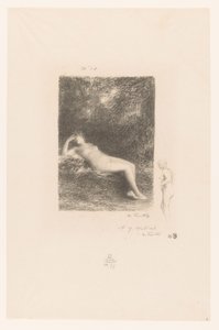 Sleeping Water Nymph by Ignace Henri Jean Fantin Latour
