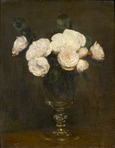 Still Life: Malmaison Roses by Ignace Henri Jean Fantin Latour