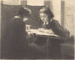 The Embroiderers by Ignace Henri Jean Fantin Latour