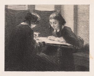 The Embroiderers by Ignace Henri Jean Fantin Latour