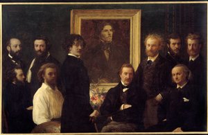 Tribute to Eugene Delacroix by Ignace Henri Jean Fantin Latour