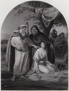 Boaz and Ruth by Henri Frederic (after) Schopin