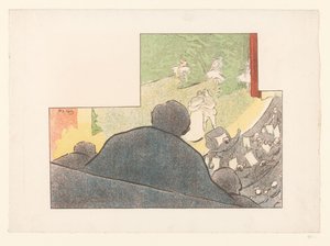 Man Looking from Box at Theater Performance (Les Programmes du Théâtre Libre)