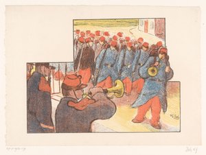 Military Parade by Henri Gabriel Ibels