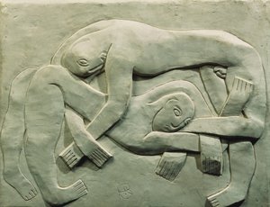 The Wrestlers by Henri Gaudier Brzeska