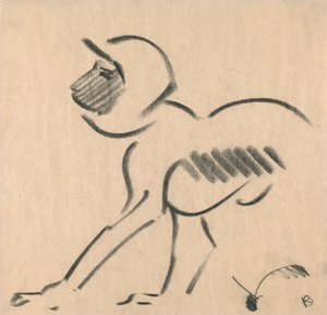 Crouching Monkey by Henri Gaudier Brzeska