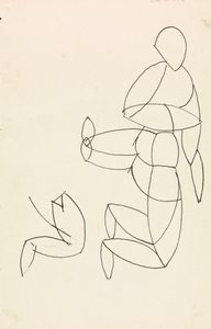 Figure Study by Henri Gaudier Brzeska
