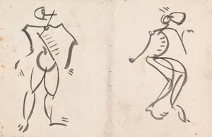 Five Studies for a Sculpture by Henri Gaudier Brzeska