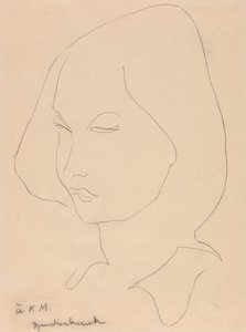 Katherine Mansfield by Henri Gaudier Brzeska