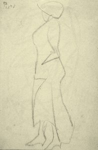 Promenader from the Side by Henri Gaudier Brzeska