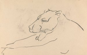 Reclining Lioness by Henri Gaudier Brzeska