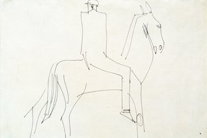 Rider in Rotton Row, 1913 by Henri Gaudier Brzeska