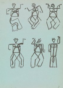 Six Studies of Dancing Figures by Henri Gaudier Brzeska