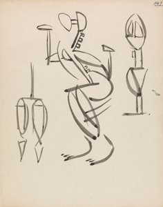 Three Figure Studies by Henri Gaudier Brzeska
