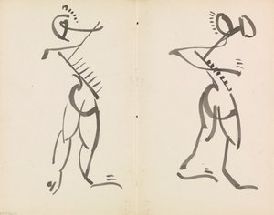 Two Dancing Figures by Henri Gaudier Brzeska