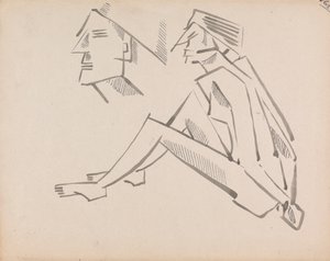 Two Figure Studies by Henri Gaudier Brzeska