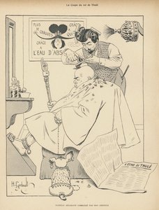 Haircut of the King of Thule: a man at the barber