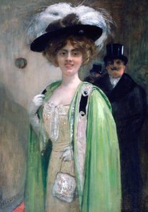 A Couple Arriving at an Event by Henri Gervex