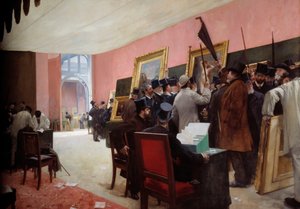 A Session of the Painting Jury at the Salon des Artistes Français (1883) by Henri Gervex