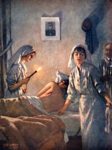 French nurses tend wounded soldiers