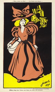 Mothers, Bring in Your Daughters! The Fauns Are Out! by Henri Gustave Jossot