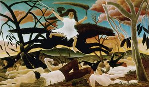 The War or the Riding of Discord by Henri J.F. Rousseau