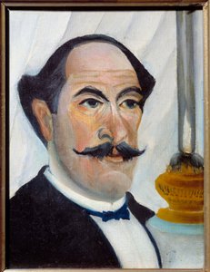 Self Portrait with Lamp