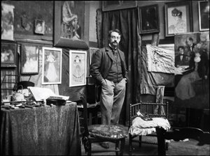 Henri Matisse in the workshop of Henri Evenepoel by Henri Jacques Edouard Evenepoel