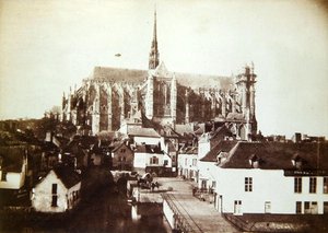 Amiens Cathedral, c.1851-52 by Henri Jean Louis Le Secq