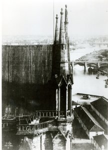 View of the Cathedral of Notre-Dame in Paris and the River Seine, c.1853