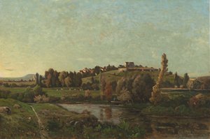 Landscape in Auvergne by Henri Joseph Harpignies