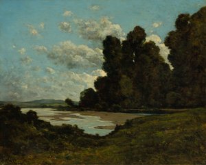 The River Loire at Nevers by Henri Joseph Harpignies