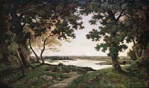 Wooded Landscape with a Sandy River
