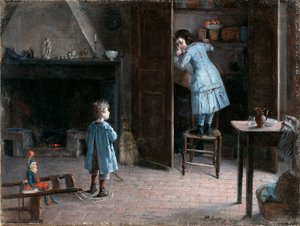 Children in an Interior
