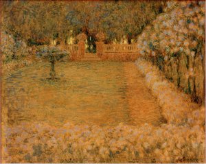 The White Garden at Twilight in Gerberoy
