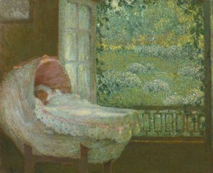 The Cradle by Henri Le Sidaner