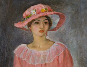 The Pink Hat by Henri Lebasque
