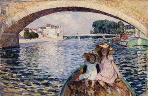 Young Girls on a Barge
