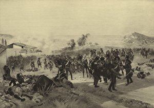 Battle of Corunna, 1809 by Henri Louis Dupray