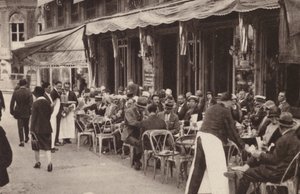 Paris: A Well-Known Parisian Cafe by Henri Manuel
