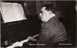 Portrait of Darius Milhaud by Henri Manuel