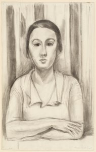 A Woman Leaning with Elbows on a Table by Henri Matisse