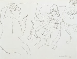 Artist with Model by Henri Matisse