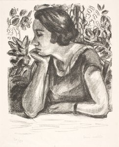 Bust of a Lady with Chin Resting on Right Hand by Henri Matisse