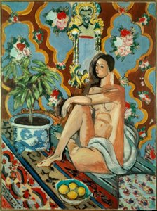 Decorative Figure on Ornamental Background by Henri Matisse