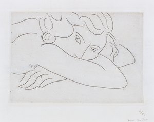Head and Arms of Reclining Nude by Henri Matisse